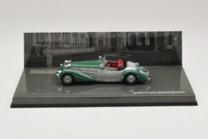 Horch 855 Special Roadster Stříbrná Zelená Minichamps 1:43 436014205 Kov