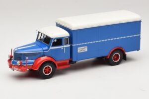Krupp Titan Skříňové Vozidlo Modrý Červený Minichamps 1:43 439069040 Kov