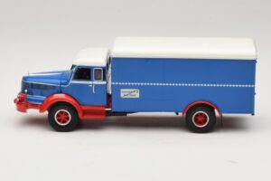 Krupp Titan Skříňové Vozidlo Modrý Červený Minichamps 1:43 439069040 Kov – obrázek 3 z 6