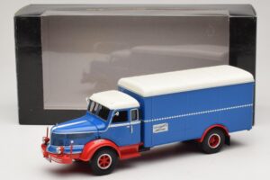 Krupp Titan Skříňové Vozidlo Modrý Červený Minichamps 1:43 439069040 Kov – obrázek 6 z 6