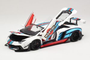Lamborghini Aventador LB Works Martini Livery AUTOart 1:18 79185 Kompozit – obrázek 2 z 8