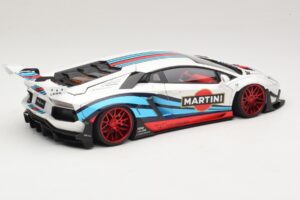 Lamborghini Aventador LB Works Martini Livery AUTOart 1:18 79185 Kompozit – obrázek 3 z 8