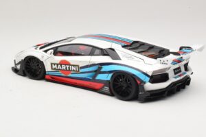 Lamborghini Aventador LB Works Martini Livery AUTOart 1:18 79185 Kompozit – obrázek 7 z 8