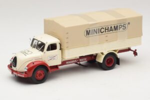 Magirus-Deutz S 7500 Jupiter Valníkový Vůz Bílý Červený Minichamps 1:43 439141022 Kov