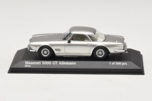 Maserati 5000 GT Allemano Stříbrný Minichamps 1:43 437123324 Kov