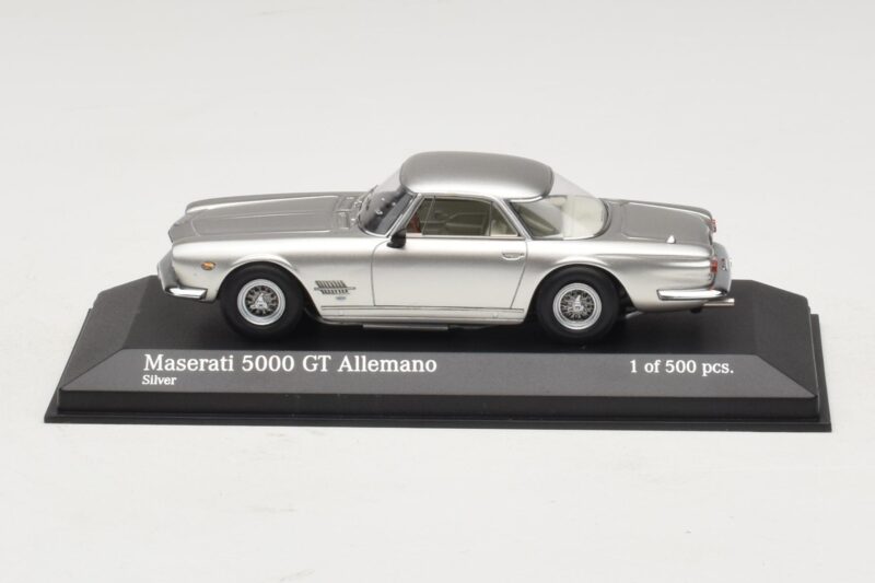 Maserati 5000 GT Allemano Stříbrný Minichamps 1:43 437123324 Kov