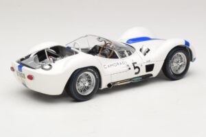 Maserati Tipo 61 #5 S. Moss / D. Gurney Camoradi ADAC 1000km Nurburgring Winner 1960 Minichamps 1:18 100601205 Kov – obrázek 3 z 8