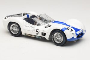 Maserati Tipo 61 #5 S. Moss / D. Gurney Camoradi ADAC 1000km Nurburgring Winner 1960 Minichamps 1:18 100601205 Kov – obrázek 6 z 8