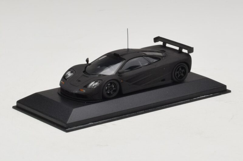 McLaren F1 GTR Prototype Černá Matná S Černými Koly Minichamps 1:43 MCLAREN009 Kov