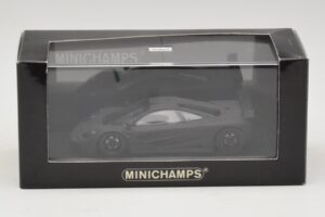 McLaren F1 GTR Prototype Černá Matná S Černými Koly Minichamps 1:43 MCLAREN009 Kov – obrázek 3 z 4