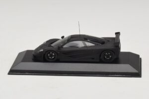 McLaren F1 GTR Prototype Černá Matná S Černými Koly Minichamps 1:43 MCLAREN009 Kov – obrázek 4 z 4