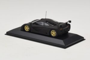 McLaren F1 GTR Prototype Černá Matná Se Zlatými Koly Minichamps 1:43 MCLAREN008 Kov – obrázek 2 z 4