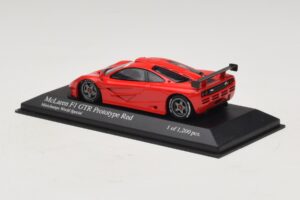 McLaren F1 GTR Prototype World Special Červený Minichamps 1:43 MCLAREN007 Kov – obrázek 2 z 4