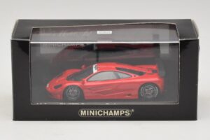 McLaren F1 GTR Prototype World Special Červený Minichamps 1:43 MCLAREN007 Kov – obrázek 4 z 4