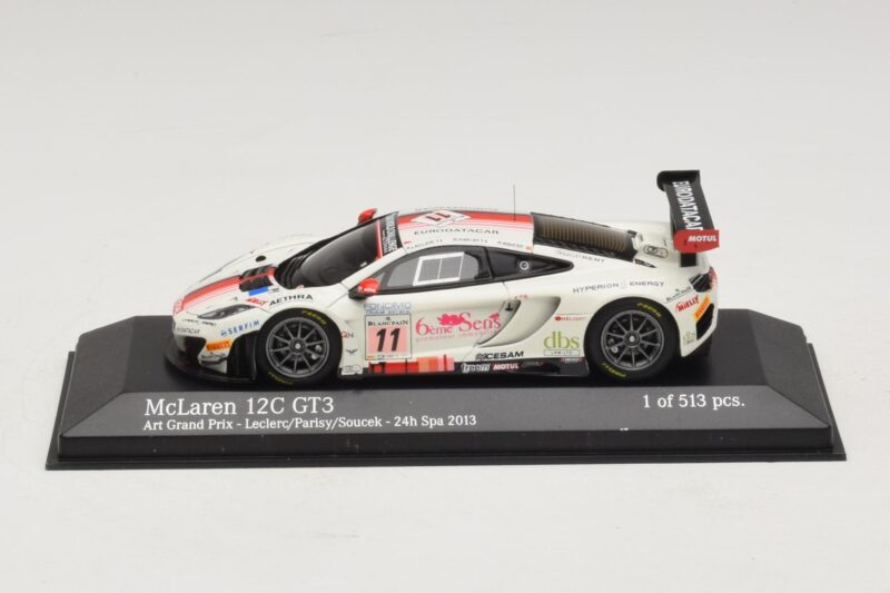 McLaren MP4-12C GT3 #11 Art Grand Prix Leclerc / Parisy 24 Hours of Spa 2013 Minichamps 1:43 437131311 Kov