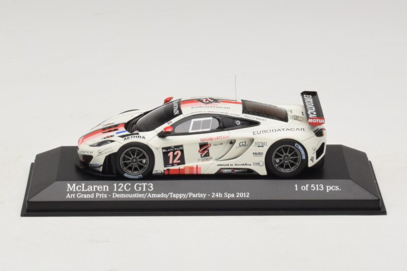 McLaren MP4-12C GT3 #12 Art Grand Prix Demoustier / Amado 24 Hours of Spa 2012 Minichamps 1:43 437121312 Kov