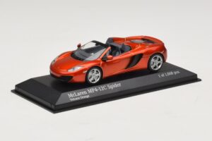 McLaren MP4-12C Spider Oranžová Metalíza Minichamps 1:43 530133030 Kov – obrázek 2 z 4