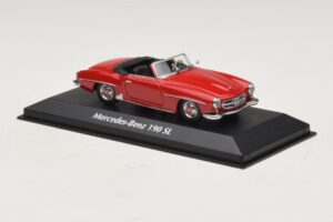 Mercedes 190 SL Červený Maxichamps 1:43 940033131-O Kov – obrázek 3 z 4
