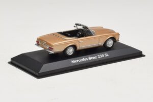 Mercedes 230 SL W113 Zlatá Metalíza Maxichamps 1:43 940032230 Kov – obrázek 2 z 4