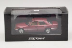 Mercedes 230E W124 Červená Metalíza Minichamps 1:43 400037001 Kov – obrázek 4 z 4