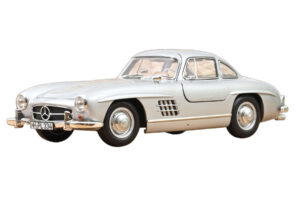 Mercedes 300 SL W198 Gullwing Stříbrný Norev 1:18 183857 Kov