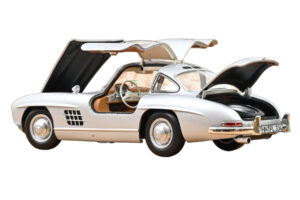 Mercedes 300 SL W198 Gullwing Stříbrný Norev 1:18 183857 Kov – obrázek 2 z 5