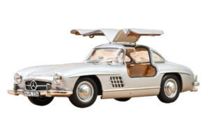 Mercedes 300 SL W198 Gullwing Stříbrný Norev 1:18 183857 Kov – obrázek 5 z 5