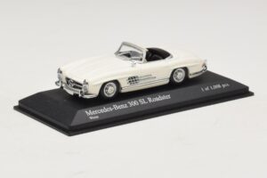 Mercedes 300 SL W198 Roadster Bílý Minichamps 1:43 400039034 Kov – obrázek 2 z 4