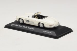 Mercedes 300 SL W198 Roadster Bílý Minichamps 1:43 400039034 Kov – obrázek 3 z 4