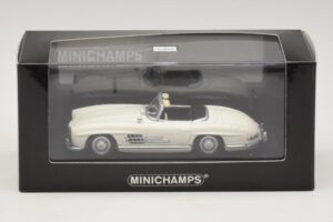 Mercedes 300 SL W198 Roadster Bílý Minichamps 1:43 400039034 Kov – obrázek 4 z 4
