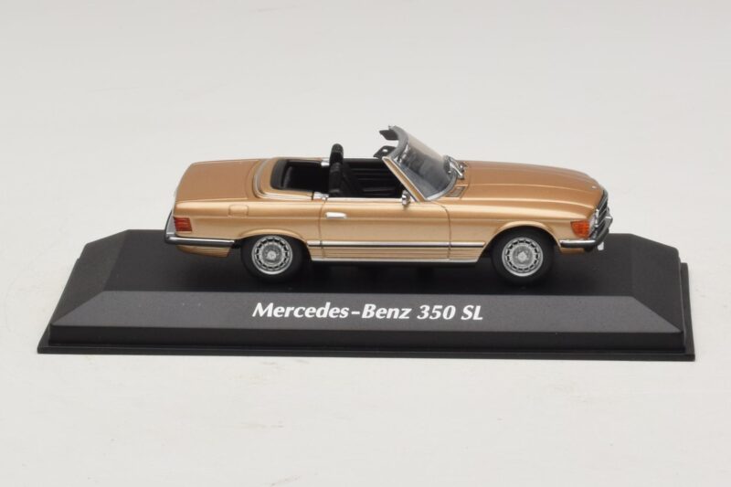 Mercedes 350 SL R107 Zlatý Maxichamps 1:43 940033431 Kov