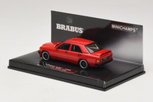 Mercedes Brabus 3.6S 190E W201 Červený Minichamps 1:43 437032600 Kov – obrázek 3 z 5