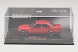 Mercedes Brabus 3.6S 190E W201 Červený Minichamps 1:43 437032600 Kov – obrázek 4 z 5