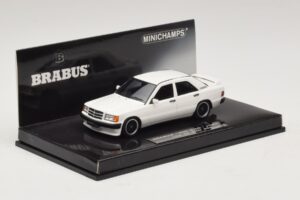 Mercedes Brabus 3.6S 190E W201 Bílý Minichamps 1:43 437032602 Kov – obrázek 2 z 5