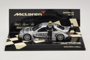 Mercedes C203 DTM Team McLaren Mercedes MP4-98T Mika & Erja Hakkinen Lapland 17 April 2000 Minichamps 1:43 530984378-P1 Kov
