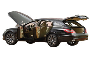 Mercedes CLS Shooting Brake X218 Obsidian Black Metallic Norev 1:18 183944 Kov – obrázek 2 z 3