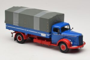 Mercedes L 315 Valník Modrá Červená Minichamps 1:43 439034420 Kov – obrázek 4 z 6