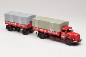 Mercedes L315 Pritschenzug Gustav Mauler Minichamps 1:43 499034720 Kov – obrázek 4 z 6