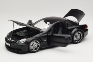 Mercedes SL65 AMG R230 Black Series Matt Black Minichamps 1:18 100038121 Kov – obrázek 2 z 8