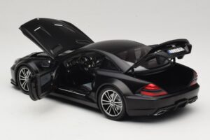 Mercedes SL65 AMG R230 Black Series Matt Black Minichamps 1:18 100038121 Kov – obrázek 5 z 8