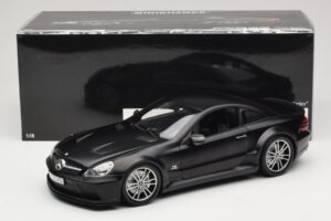 Mercedes SL65 AMG R230 Black Series Matt Black Minichamps 1:18 100038121 Kov – obrázek 8 z 8