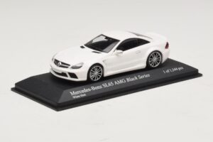 Mercedes SL65 AMG R230 Black Series Matná Bílá Minichamps 1:43 400038222 Kov – obrázek 2 z 4