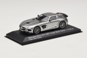 Mercedes SLS AMG C197 Black Series Šedá Metalíza Minichamps 1:43 437033024 Kov – obrázek 2 z 4