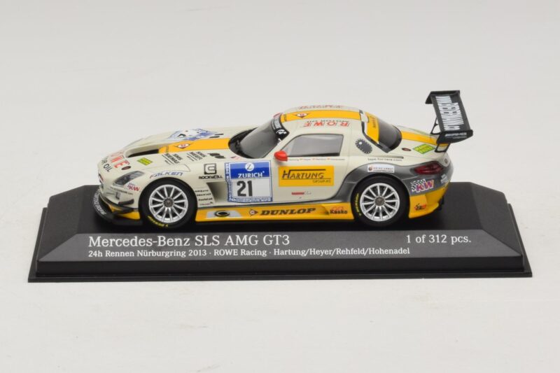 Mercedes SLS AMG GT3 #21 Rowe Racing Hartung / Heyer Nurburgring 24 Hours 2013 Minichamps 1:43 Mercedes SLS AMG GT3 #21 Rowe Racing Hartung / Heyer Nurburgring 24 Hours 2013 Minichamps 1:43 410133221 Kov