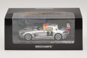 Mercedes SLS AMG GT3 #7 Black Falcon Jager / Seyffarth 24 Hours of Dubai 2011 Minichamps 1:43 437110307 Kov – obrázek 5 z 5