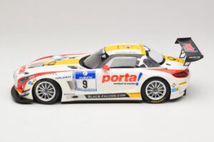Mercedes SLS AMG GT3 #9 B. Schneider / J. Bleekemolen Black Falcon 24 Hours of Nurburgring Winner 2013 Minichamps 1:18 151133 – obrázek 3 z 6