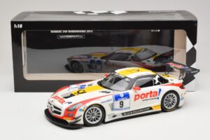 Mercedes SLS AMG GT3 #9 B. Schneider / J. Bleekemolen Black Falcon 24 Hours of Nurburgring Winner 2013 Minichamps 1:18 151133 – obrázek 6 z 6