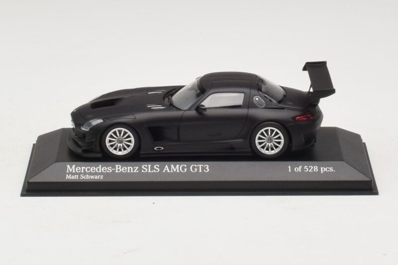 Mercedes SLS AMG GT3 Matná Černá Minichamps 1:43 Mercedes SLS AMG GT3 Matná Černá Minichamps 1:43 410113200 Kov