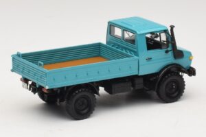 Mercedes Unimog 1300 L Valník Modrý Minichamps 1:43 439033020 Kov – obrázek 2 z 6