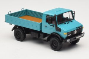 Mercedes Unimog 1300 L Valník Modrý Minichamps 1:43 439033020 Kov – obrázek 4 z 6